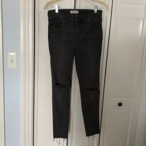 Madewell stretchy ripped skinny jeans